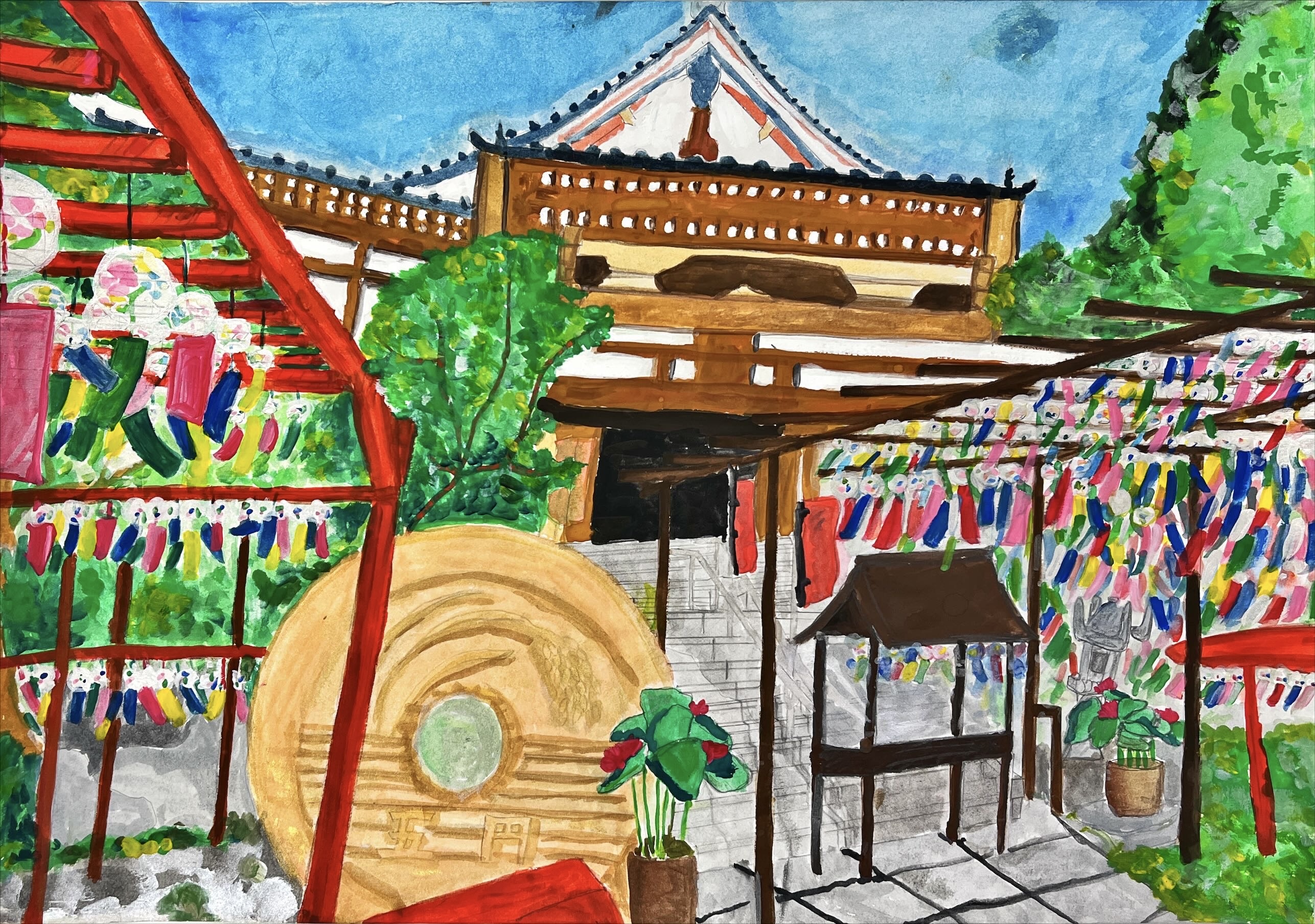 糟屋郡篠栗町　山王寺の風景