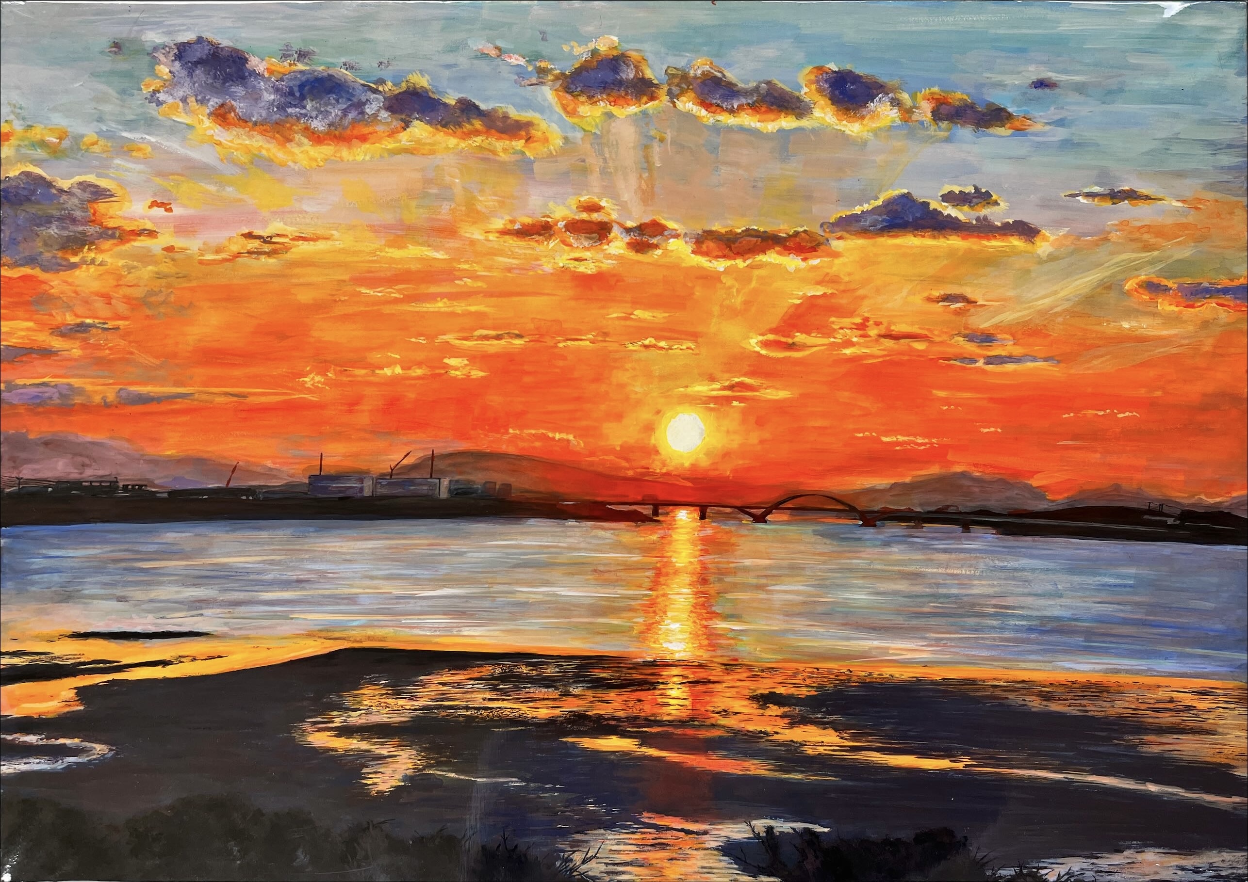 福岡市東区和白　和白干潟の風景