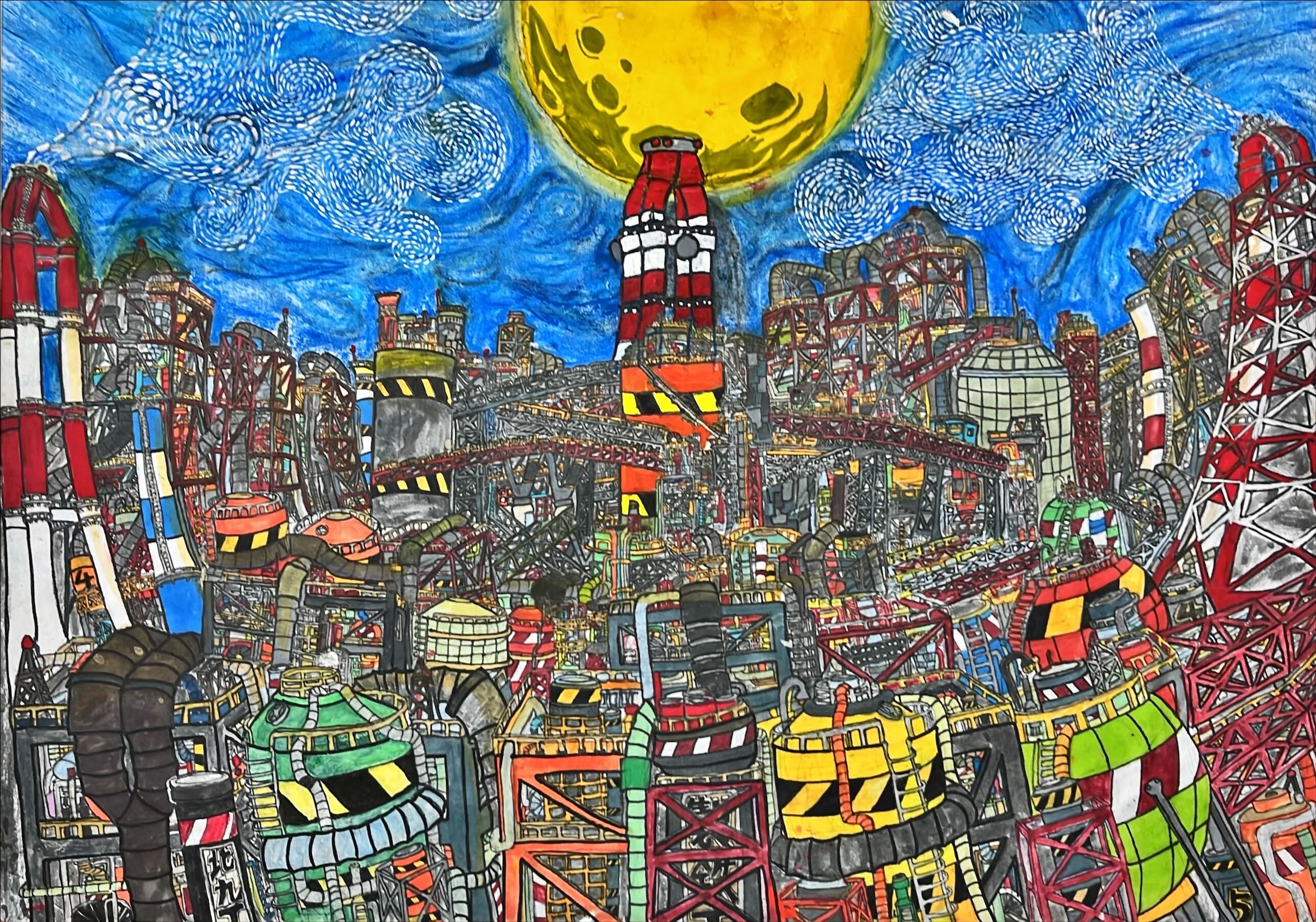 春日市春日２丁目　御潮井橋の風景