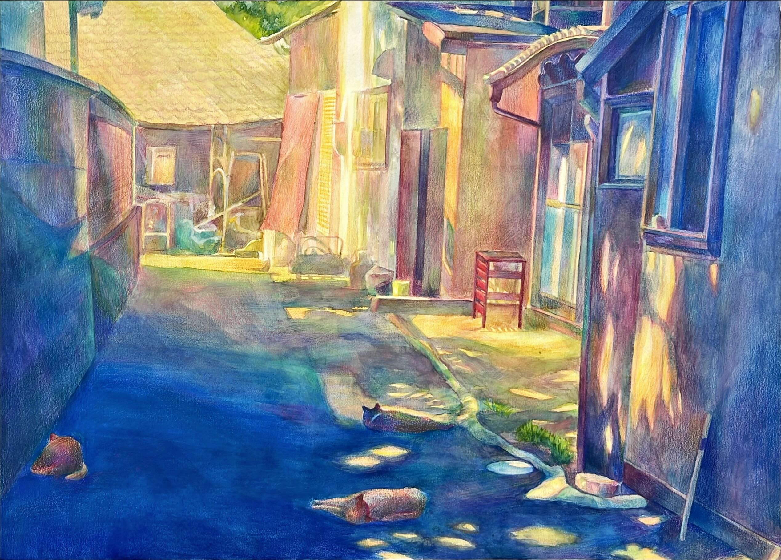 北九州市八幡東区大蔵２丁目　板櫃川沿いの風景